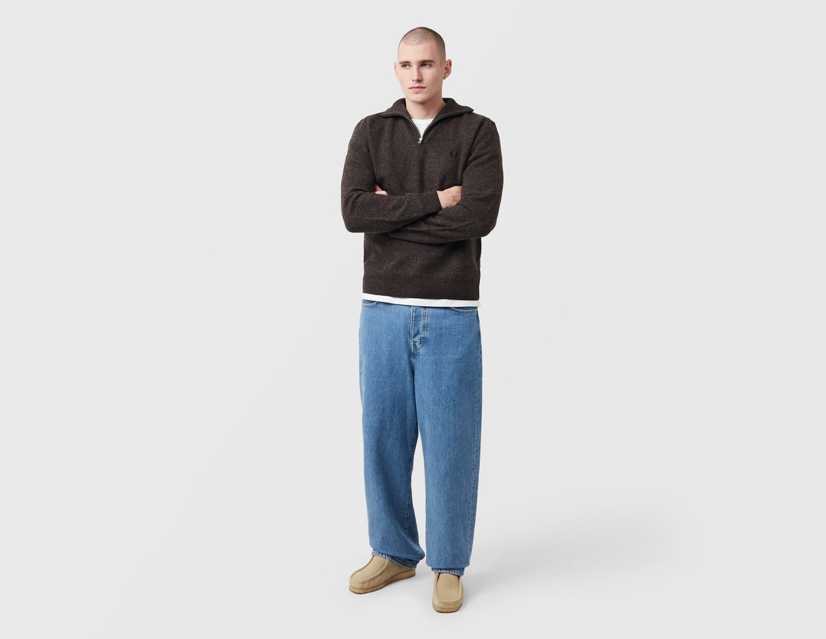 Fred Perry Merino Funnel Neck 1/4 Zip Sweatshirt