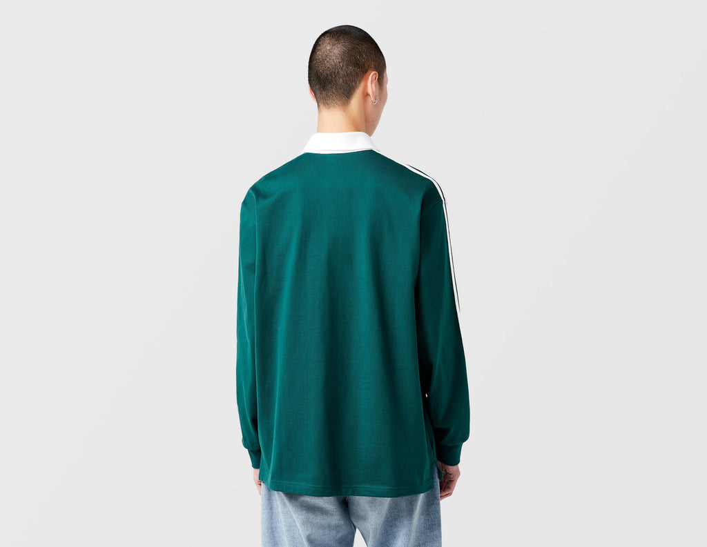 adidas Originals 3-Stripes Rugby Long Sleeve Polo Shirt