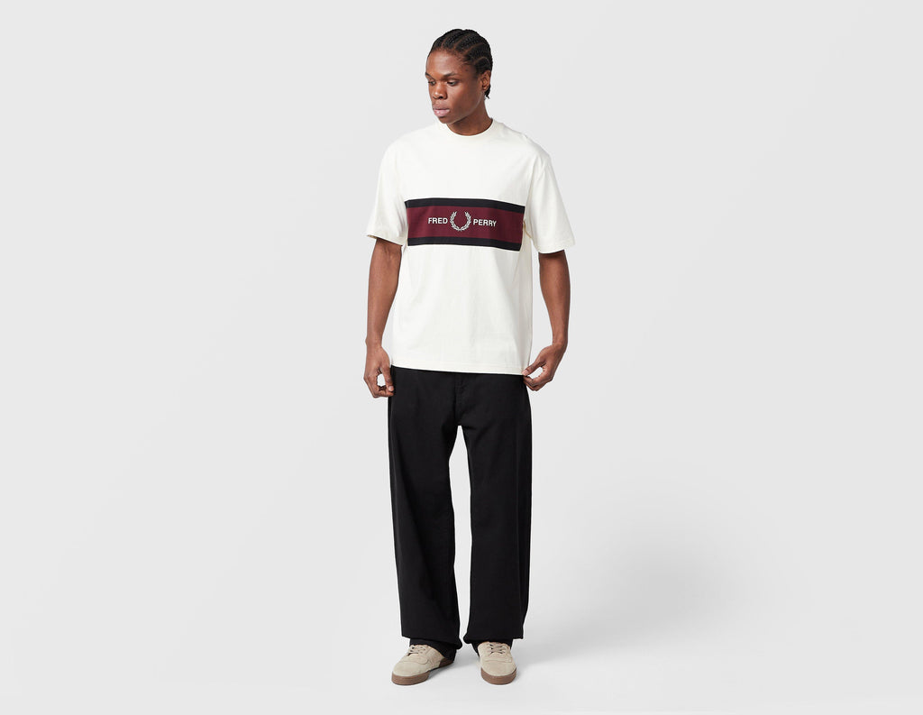 Fred Perry Embroidered Panel T-Shirt