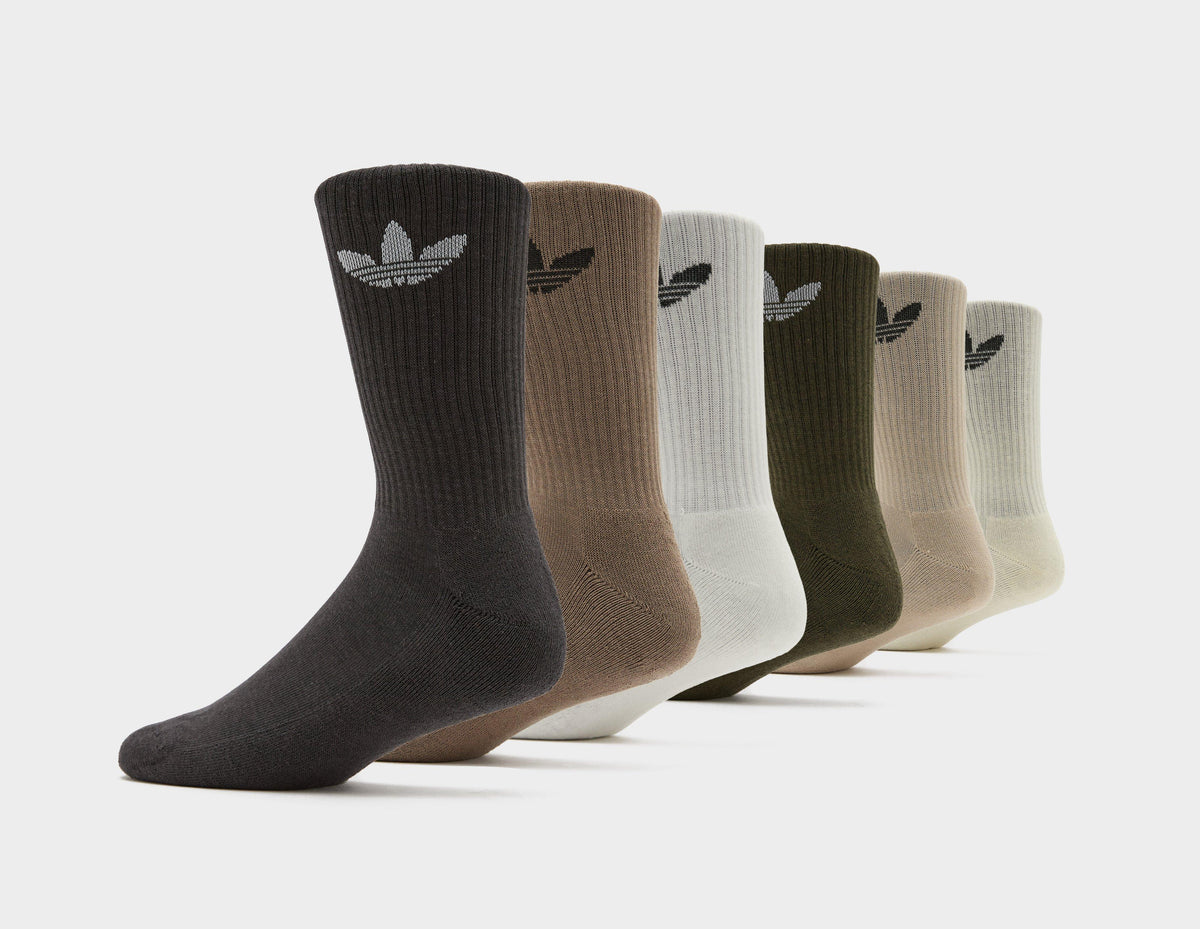 adidas Originals 6-Pack Trefoil Cushion Crew Socks