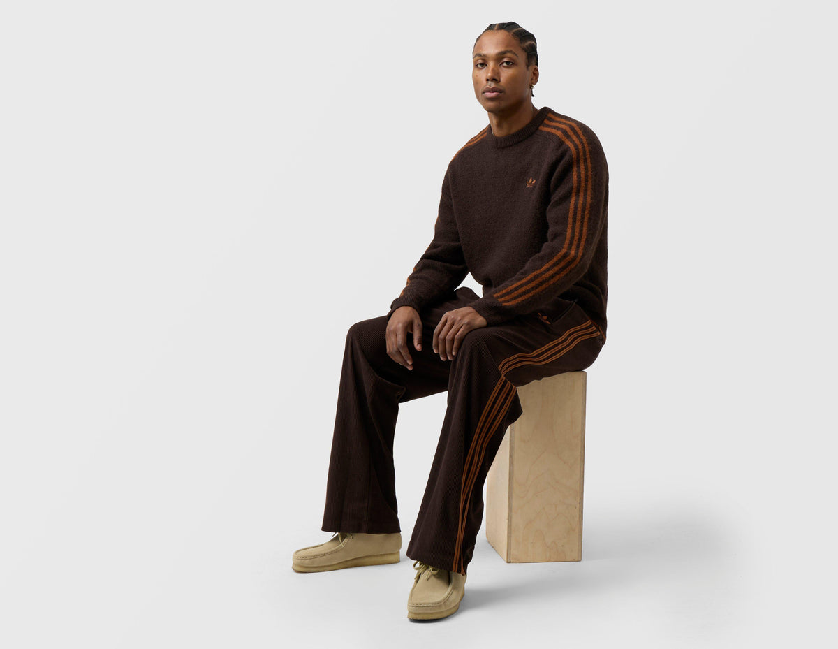 adidas Originals 3-Stripes Knit Crew Sweatshirt