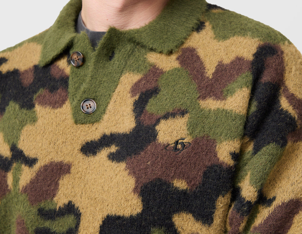 Home Grown Camo Knit Polo